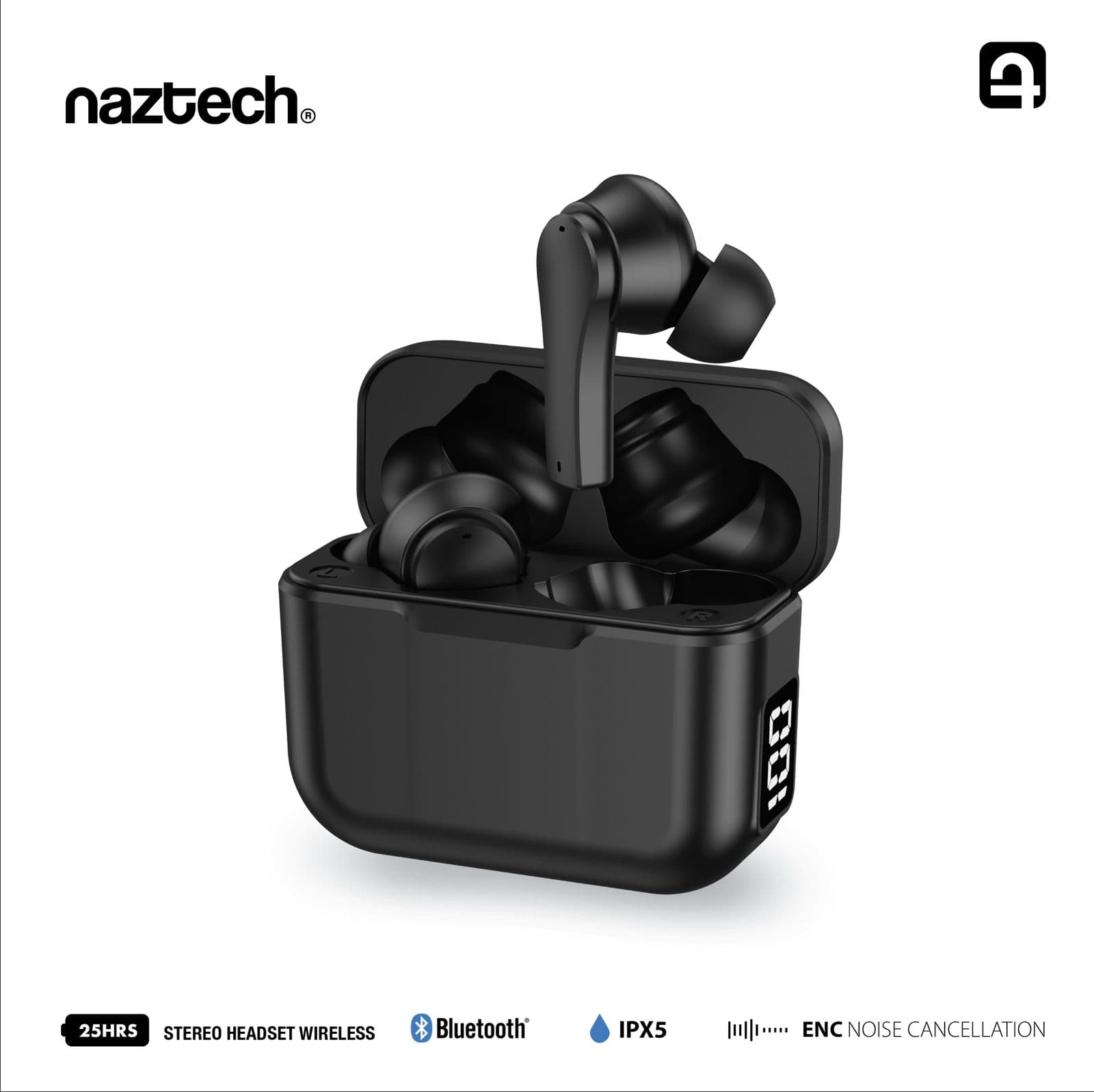 MC16 NAZTECH BEYAZ BLUETOOTH KULAKLIK